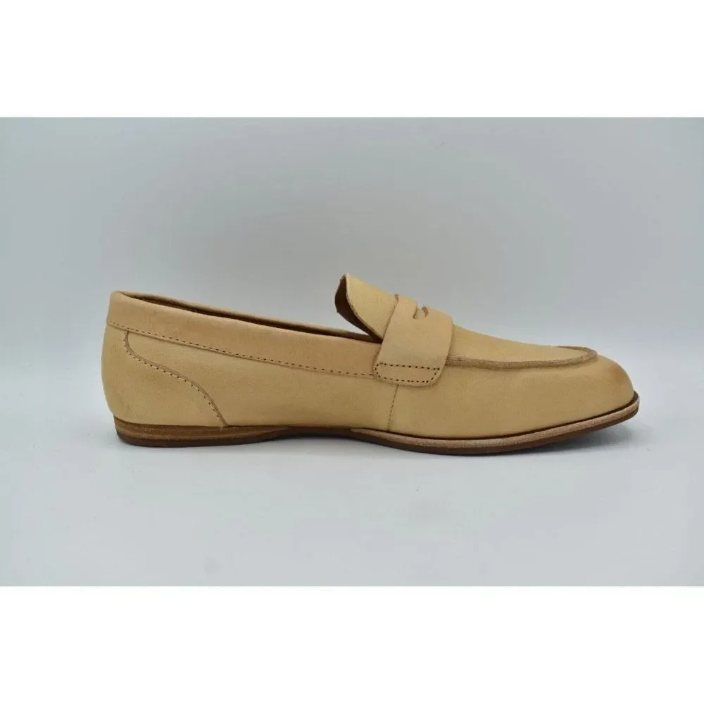 Kork-Ease‎ Womens Size 10 Pisa Natural Full Grain Leather Slip On Penny Loafers